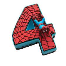 Spiderman Number 4 Cake Spiderman Png Images Image