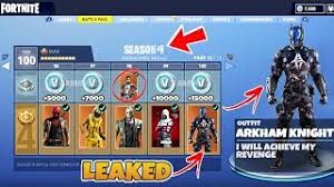 New Fortnite Season 4 Information All Skins Items Tier 100 Showcase In Fortnite Battle Royale