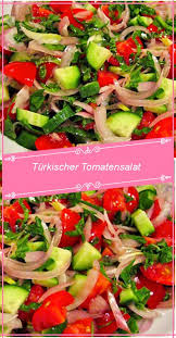 Turkischer Tomatensalat Rezepteblog Net In 2020 Tomatensalat Salat Leckere Salate