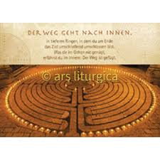 Nach innen dovrebbe qui intendersi come ruote convergenti all'interno ed indicare quindi l'angolo di campanatura delle ruote anteriori, essendo l'angolo visuale posto di fronte ad esse Grusskarte Labyrinth Der Weg Geht Nach Innen Segensreich Klostershop Maria Laach