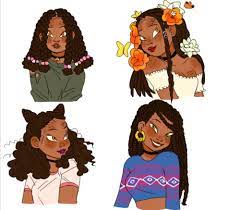 Being able to look at colorful paintings and drawings of natural hairstyles, afros, locs and curly hair is awesome.the amount of time and dedication it takes to produce work like this has to be respected. Curlyhairswag Black Girl Magic Art Natural Hair Art Character Design
