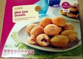 Mini Jam Donuts Coles 175g 14 Pieces