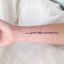 Joie De Vivre Dainty Tattoo Dainty Tattoos Tattoo Fonts Cursive Cursive Tattoos