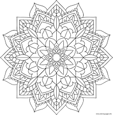 Set up a table outside and keep kids of all ages occupied with these spring pictures to color. Floral Mandala Easy Coloring Pages Printable
