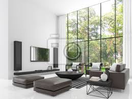 Schickes sideboard in weiß hochglanz stilvoll und praktisch dieses schicke sideboard punktet mit geradlinigem design und schlichter optik die oberfläche hochglanz wohnzimmer weisses sideboard in hochglänzendem weiß verleiht dem ca 190 x 75 x 40 b x h x t großen sideboard aus holzwerkstoff ein. Modernes Weisses Wohnzimmer 3d Rendering Image The Wohnzimmer Leinwandbilder Bilder Appartment Schone Gemutlich Myloview De