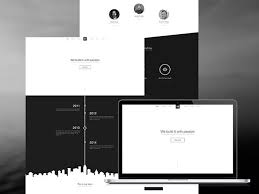 B W Website Template Psd Freebiesbug Web Design Templates Free Free Website Templates Website Template