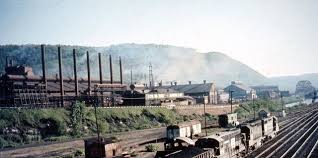 Vintage Johnstown Franklin Mill Johnstown Paris Skyline Cambria