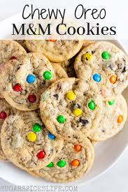 Chewy Oreo M M Cookies Recipe Oreo Recipes Kid Desserts Cookies For Kids