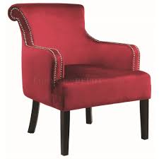 Velvet, linen, and genuine leather add an air of elegance to a room, while cotton will hold up well to the wear and tear of daily use. 902680 Accent Chair Set Of 2 In Red Velvet Fabric By Coaster