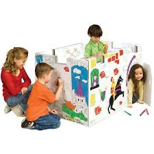 Enjoy free shipping on most stuff, even big stuff. Coloring Play Castle Playhouse Castle Playhouse Play Houses Cardboard Castle