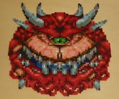 Doom Cacodemon Bead Sprite By Monochrome Gs Bead Sprite Perler Bead Patterns Bead Art