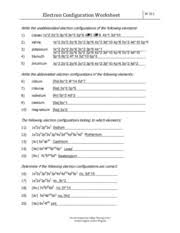 Write the unabbreviated electron configurations of the following elements the hard thing about hard things: E Electron Configuration Worksheet W 311 Write The Unabbreviated Electron Configurations Of The Following Elements 1 1s 2 2s 2 2p 6 3s 2 3p 6 4s 2 Course Hero
