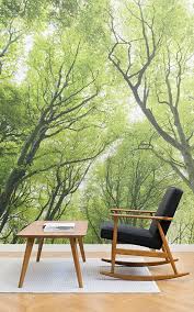 Design A Beautifully Nature Inspired Living Room With These Green Tree Living Room Wallpapers T Green Wallpaper Tree Wallpaper For Walls Wallpaper Living Room