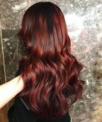 If you choose a dye that compliments your complexion, dye your part your hair with the pointed end of the applicator brush and paint the bleach onto your hair from root to tip. Dark Red Hair With Black Roots Redombre Dark Red Hair Red Hair Color Shades Red Hair Color