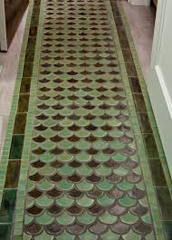 Peacock Tile Floor Rug Jade Moss Green Shape Tiles Green Tile Flooring Green Flooring