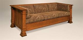 Amish Diamond 3 Seat Exposed Wood Frame Sofa Sofa Wood Frame Wooden Sofa Designs Wood Sofa