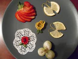 Follow these garnishing techniques and guidelines to master the last step of food presentation. Cake Concepts By Cathy Simple Dessert Garnishes Easy Desserts Desserts Food