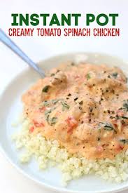 Instant Pot Creamy Tomato Spinach Chicken Chunks Of Chicken Smothered I Chicken Crockpot Recipes Healthy Chicken Crockpot Recipes Chicken Crockpot Recipes Easy