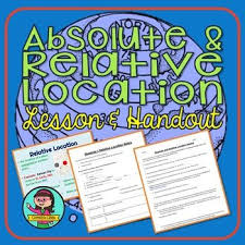 Absolute Relative Location Lesson Distance Virtual Learning Powerpoint Lesson Map Skills Lesson