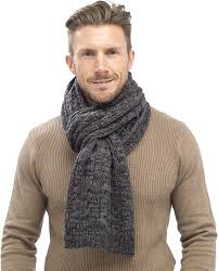Neosan women's men thick winter knitted infinity circle loop scarf. Tom Franks Mens Chunky Cable Knit Scarf Grey Amazon Co Uk Clothing