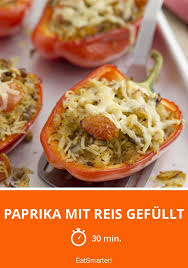 Paprika Mit Reis Gefullt Rezept Rezepte Lebensmittel Essen Vegetarische Gerichte