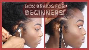 Prepare your braiding hair and part it into 3 strands. How To Box Braids Single Plaits With Extensions For Beginners Detailed Youtube