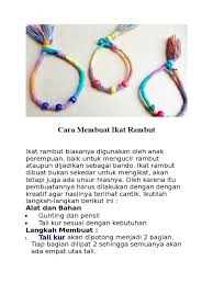 Conteng, tie it neatly, wellmaintained, they put on shoes. 28 Ikat Rambut English
