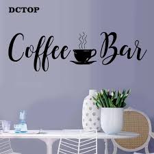 My style is more of a whimsical bohemian look so this was just a little out of the box for me. Coffee Bar Wall Stickers On Fridge Kitchen Dining Room Decals For Coffee Shop Store Vinyls Diy Wall Art Home Decorative Mural Wall Stickers Aliexpress