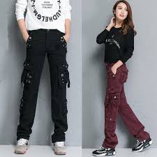 Enjoy a big surprise now on dhgate.com to buy all kinds of discount casual baggy pants girls 2021! Spring Autumn 2019 Women Men Military Combat Trousers Overalls Jeans Ladies Girl Loose Straight Multi Pocket Cargo Baggy Pants Buy At The Price Of 36 03 In Aliexpress Com Imall Com
