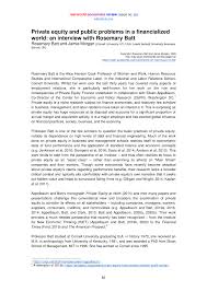 We did not find results for: Pdf Private Equity And Public Problems In A Financialized World An Interview With Rosemary Batt Real World Economics Review 94 83 108