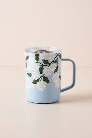 Lively floral cream 16 oz. Rifle Paper Co X Corkcicle Coffee Mug Anthropologie