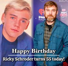Happy Birthday to Ricky Schroder! You know you're getting old when The  Ricker is 55. 🤣