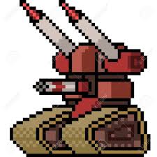 Really nice robot pixel art share. Vector Pixel Art Robot Turret Isolated Cartoon Royalty Free Cliparts Vectors And Stock Illustration Image 97119786