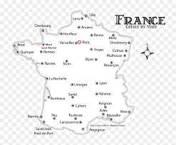 This interactive map of france has 2 illustrated maps with information on key french cities and hot spots, and 2 normal maps with regions and departments. France Cities Map Giverny On Map Of France Hd Png Download Vhv