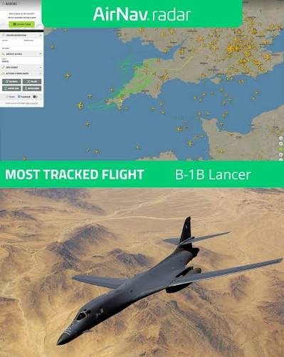 Now over the UK 🇬🇧 USAF Rockwell B-1B Lancer — a supersonic, long-range  strategic bomber with variable-sweep wings and a large conventional payload  capacity. 📸Master Sgt. Andy Dunaway by U.S. Air Force,