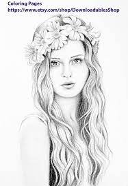 Make your world more colorful with printable coloring pages from crayola. Pretty Women Coloring