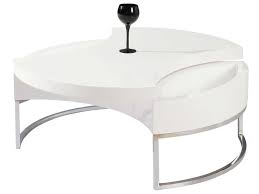 La table ronde en verre est celle qui apportera le plus de confort à vos invités car elle permet de voir tout le monde autour de la table. Table Basse Turnaround 2 Coloris Blanc Conforama