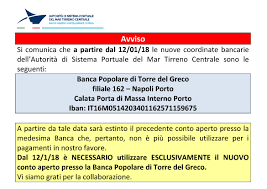 Corso vittorio emanuele, 59, 80059 torre del greco na, italy. Avviso Banca Popolare Di Torre Del Greco Autorita Di Sistema Portuale Del Mar Tirreno Centrale