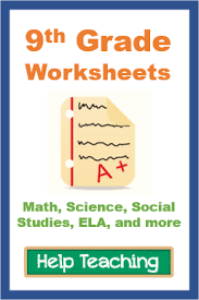 The grade 9 assessment of mathematics assesses the knowledge and skills defined in the grade 9 mathematics curriculum that students are expected to have learned by the end of their grade 9 different versions of the assessment are administered in the academic and the applied math courses. 9th Grade Worksheets Printable And Online High School Math Lessons 10th Grade Math Worksheets 10th Grade Math