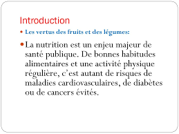 Introduction Exemples De Legumes Exemples De Fruits Ppt Telecharger