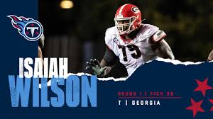 Isaiah wilson created a new highlight. Titans Select Georgia Tackle Isaiah Wilson In First Round Of The Nfl Draft Thunder Radio