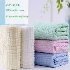 10 best baby bath towels in india to buy online. Buy Newborn Muslin Baby Towel Cotton Gauze Super Soft Baby Bath Towels 6 Layers Infant Towels 2 Pack 41 3x41 3white Yellow Online In India 797677520