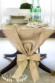 Easy No Sew Burlap Table Runner On Sutton Place Burlap Table Runners Burlap Burlap Runners