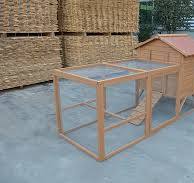 Waterproof Asphalt Felt Roof Easy Move Garden Use Wooden Chicken Coop with  Wheels