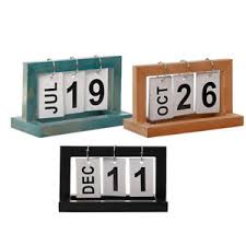 Details About Wooden Flip Chart Card Number Perpetual Desk Calendar For Home Office Decor