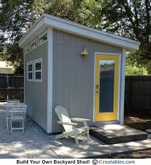 That makes it easy to plan the assembly of your home office. 8x12 Modern Shed Plans Modern Diy Office Studio Shed Designs Modern Shed Shed Design Building A Shed