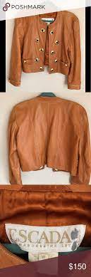 Escada Vintage Leather Jacket Vintage Leather Jacket Leather Jacket Escada Jacket
