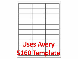 Avery labels are a well known standard office product and the 5160 labels among other sizes are compatible wit. Avery Label Template 5960 3000 Laser Ink Jet Labels 1 X 2 5 8 30up Address Label Templates Address Label Template Printable Label Templates