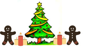 To begin, draw two perpendicular lines. Christmas Tree Drawing Video Easy Novocom Top