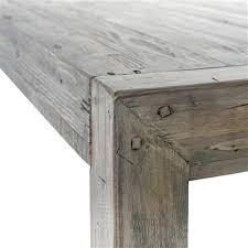 Made from found and reclaimed wood, each of john seubert's crash tables are unique and meticulously crafted. Neibolt Rustic Lodge Dark Grey Reclaimed Wood Rectangular Dining Table 31 D 40 D Kathy Kuo Home
